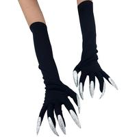 Fajne rękawiczki na Halloween długi duch pazur element ubioru rękawiczki moda czarne długie paznokcie Cosplay Halloween śmieszne rękawiczki 4